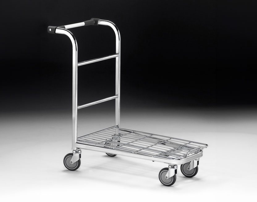 Carro de plataforma de acero para mover mercadería